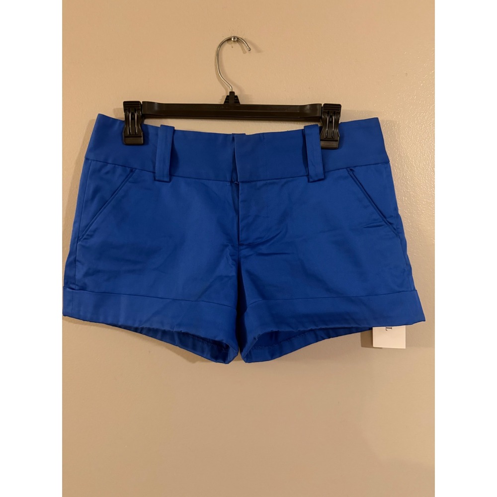 Alice + Olivia Scoop‎ Royal Blue Cuffed Tailored Shorts Size 6